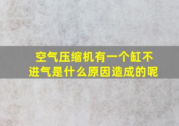 空气压缩机有一个缸不进气是什么原因造成的呢