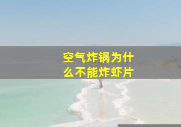 空气炸锅为什么不能炸虾片