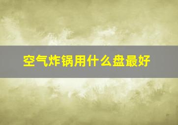 空气炸锅用什么盘最好