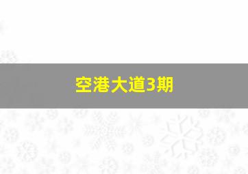 空港大道3期