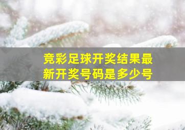 竞彩足球开奖结果最新开奖号码是多少号