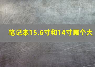 笔记本15.6寸和14寸哪个大