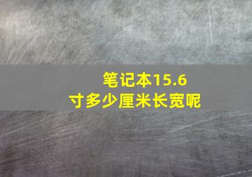 笔记本15.6寸多少厘米长宽呢