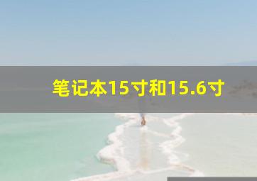 笔记本15寸和15.6寸