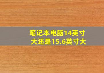 笔记本电脑14英寸大还是15.6英寸大