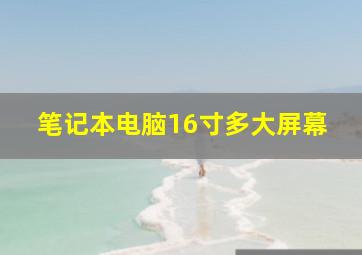 笔记本电脑16寸多大屏幕