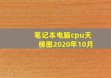 笔记本电脑cpu天梯图2020年10月