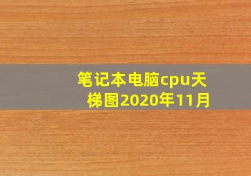 笔记本电脑cpu天梯图2020年11月