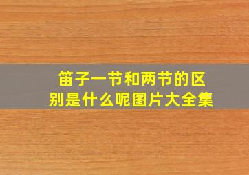 笛子一节和两节的区别是什么呢图片大全集