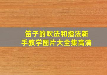 笛子的吹法和指法新手教学图片大全集高清