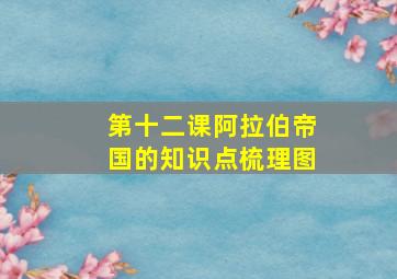 第十二课阿拉伯帝国的知识点梳理图