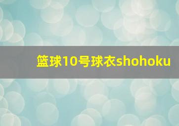 篮球10号球衣shohoku