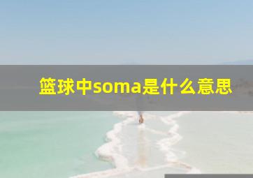 篮球中soma是什么意思