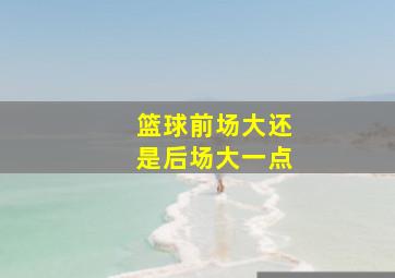 篮球前场大还是后场大一点