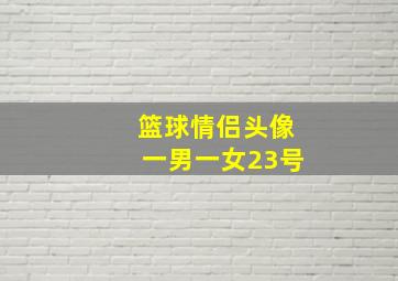 篮球情侣头像一男一女23号