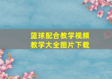 篮球配合教学视频教学大全图片下载