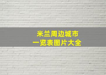 米兰周边城市一览表图片大全