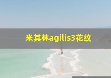 米其林agilis3花纹