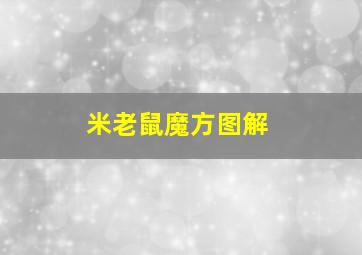 米老鼠魔方图解