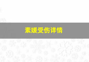 素媛受伤详情