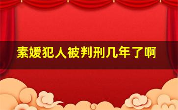 素媛犯人被判刑几年了啊