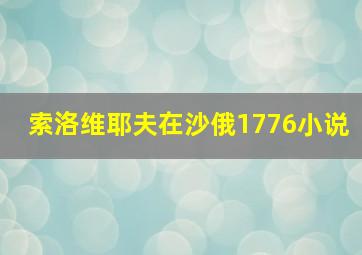 索洛维耶夫在沙俄1776小说