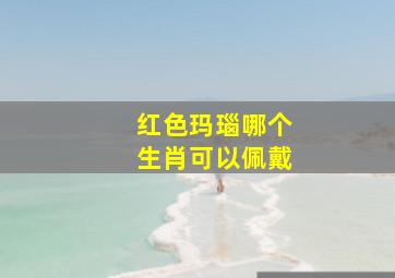 红色玛瑙哪个生肖可以佩戴