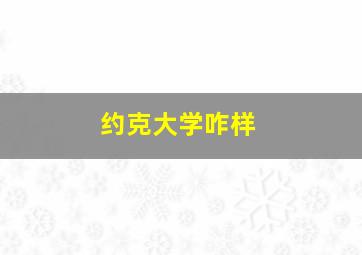 约克大学咋样