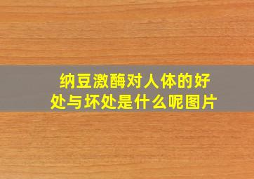 纳豆激酶对人体的好处与坏处是什么呢图片