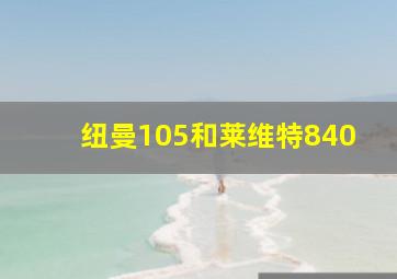 纽曼105和莱维特840