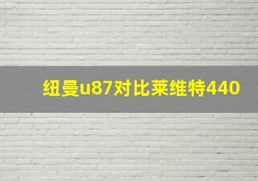 纽曼u87对比莱维特440