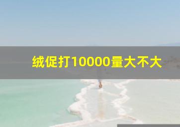 绒促打10000量大不大