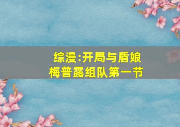 综漫:开局与盾娘梅普露组队第一节