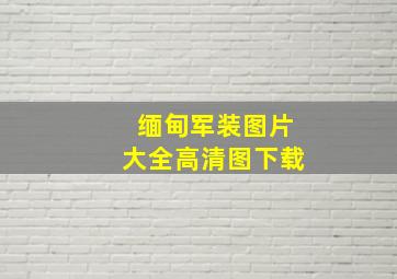 缅甸军装图片大全高清图下载