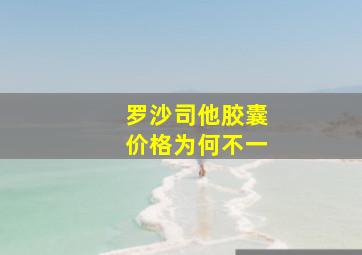 罗沙司他胶囊价格为何不一