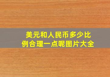 美元和人民币多少比例合理一点呢图片大全