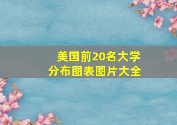 美国前20名大学分布图表图片大全