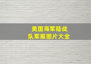 美国海军陆战队军服图片大全