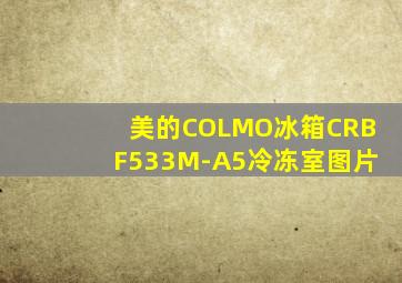 美的COLMO冰箱CRBF533M-A5冷冻室图片