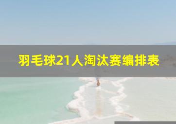 羽毛球21人淘汰赛编排表