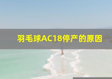 羽毛球AC18停产的原因