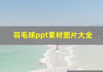 羽毛球ppt素材图片大全