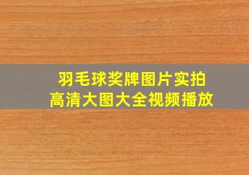 羽毛球奖牌图片实拍高清大图大全视频播放