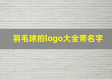 羽毛球拍logo大全带名字