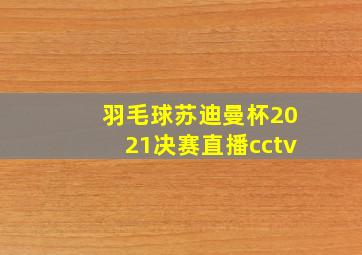 羽毛球苏迪曼杯2021决赛直播cctv