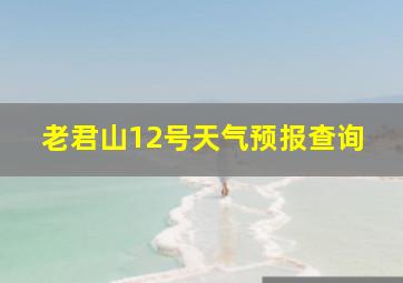 老君山12号天气预报查询