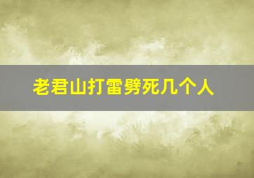 老君山打雷劈死几个人