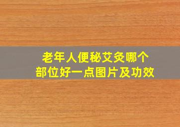 老年人便秘艾灸哪个部位好一点图片及功效