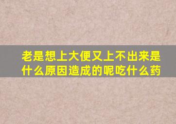 老是想上大便又上不出来是什么原因造成的呢吃什么药