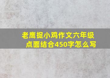 老鹰捉小鸡作文六年级点面结合450字怎么写